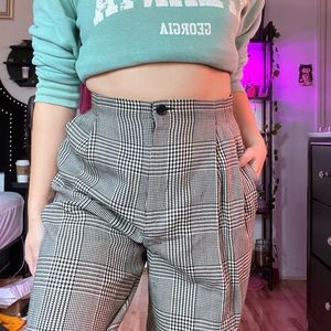 vintage houndstooth trousers